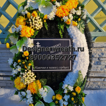 брендовый венок 115 см - designerwreath.ru - г. Екатеринбург