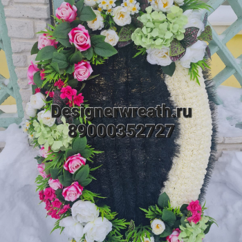 Брендовый венок 115 см - designerwreath.ru - г. Екатеринбург