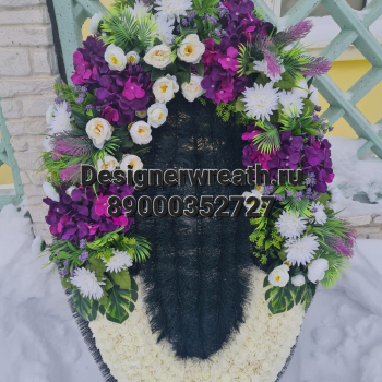 Брендовый венок 115 см - designerwreath.ru - г. Екатеринбург