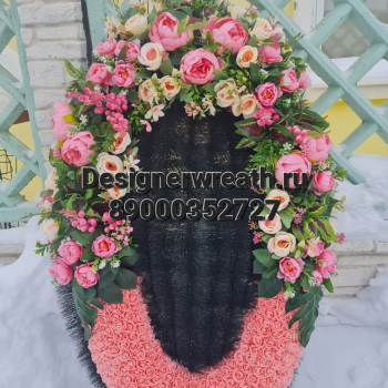 Брендовый венок 115 см - designerwreath.ru - г. Екатеринбург