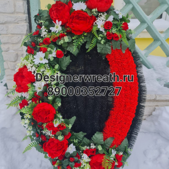 Брендовый венок 100 см - designerwreath.ru - г. Екатеринбург