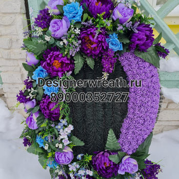 Брендовый венок 90 см - designerwreath.ru - г. Екатеринбург