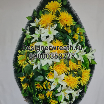 Венок капля №4 112 см - designerwreath.ru - г. Екатеринбург