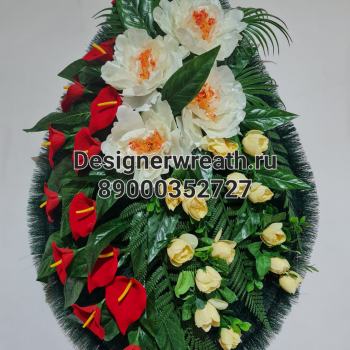 Венок капля №3 90 см - designerwreath.ru - г. Екатеринбург