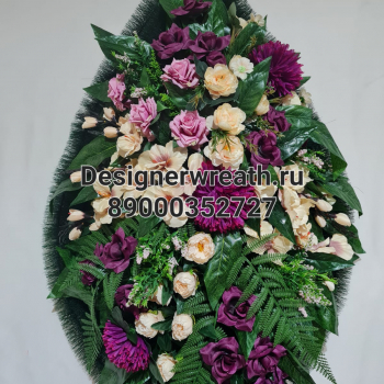 Венок капля №4 112 см - designerwreath.ru - г. Екатеринбург