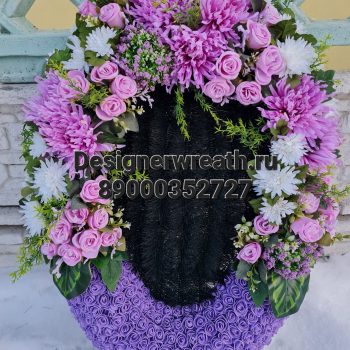 Брендовый венок 90см - designerwreath.ru - г. Екатеринбург