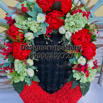 Брендовый венок 90 см - designerwreath.ru - г. Екатеринбург