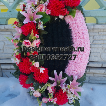 Брендовый венок 90 см - designerwreath.ru - г. Екатеринбург