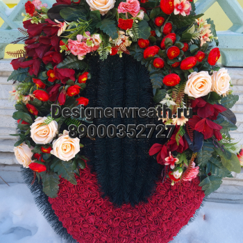 Брендовый венок 90 см - designerwreath.ru - г. Екатеринбург