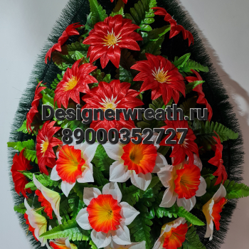 Венок капля №3 90 см - designerwreath.ru - г. Екатеринбург