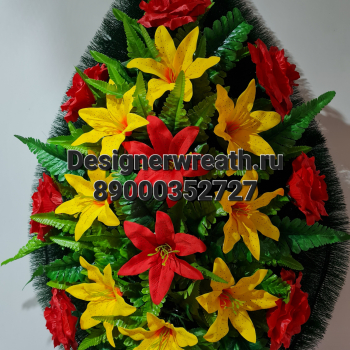 » Венок капля №3 90 см - designerwreath.ru - г. Екатеринбург