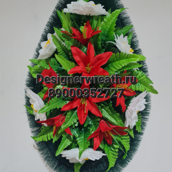 Венок капля №2 74 см - designerwreath.ru - г. Екатеринбург