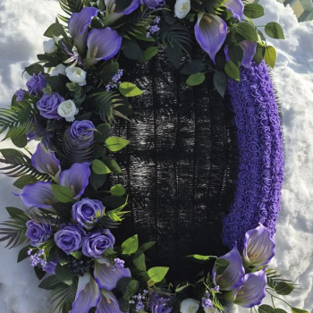 Брендовый венок 100 см - Форма памяти - г. Екатеринбург